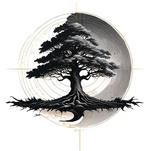 Tree And Golden Ratio Extending