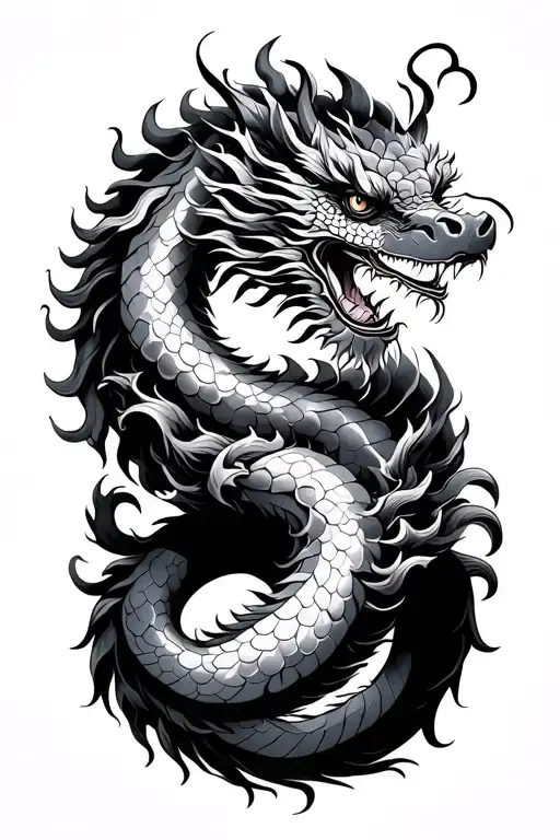 Chinese Dragon Wrapped Loosely