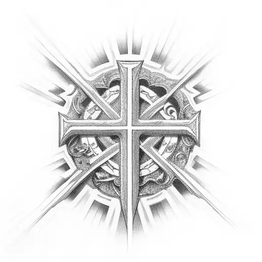 Christian Cross Sleeve