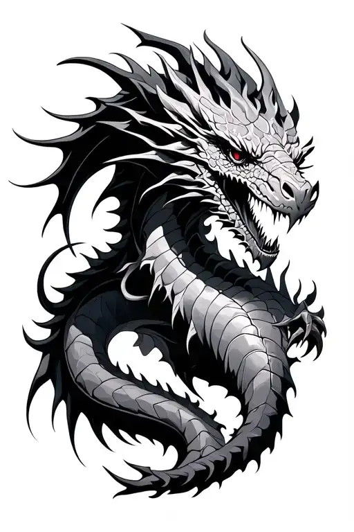 Cyber Sigilism Gothic Dragon