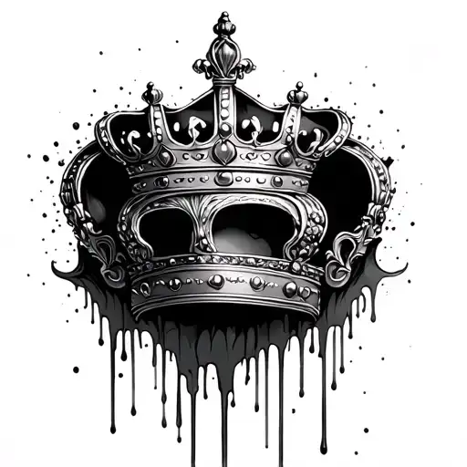 Black Melting Queen Crown