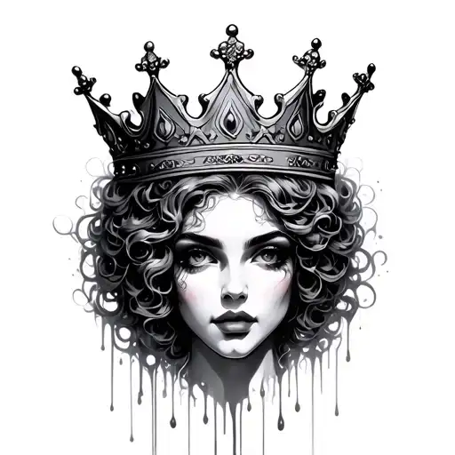 Black Melting Queen Crown