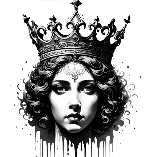 Black Melting Queen Crown