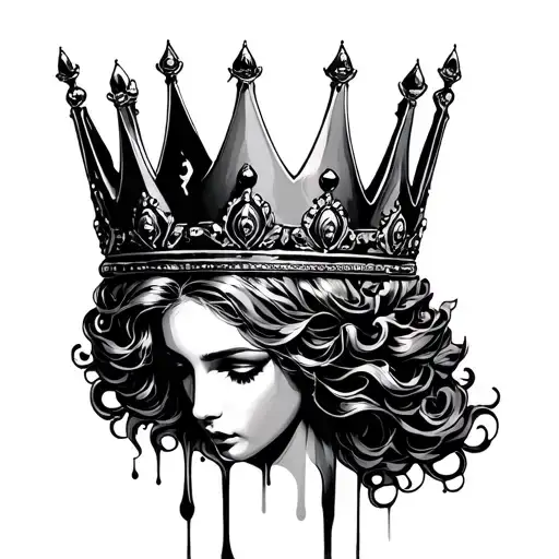 Black Melting Queen Crown