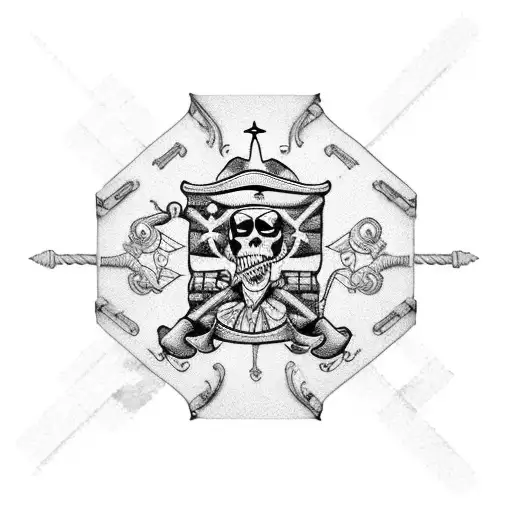 Circuit Board Pirate Flag