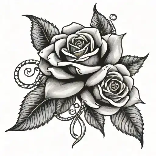 Charmed Symbol Intertwined Rose Intertwined