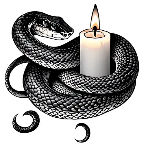 Snake Around Candle