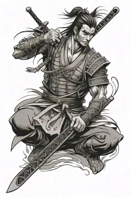 Guitar And Samurai Sword