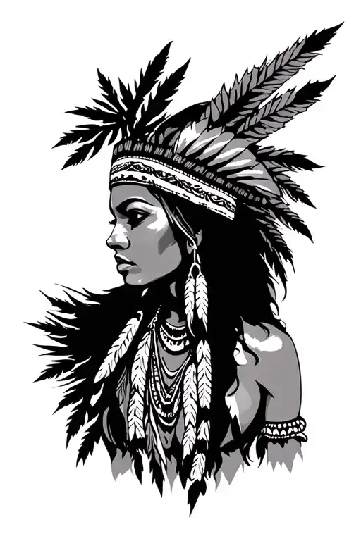 Sexy Native American Woman