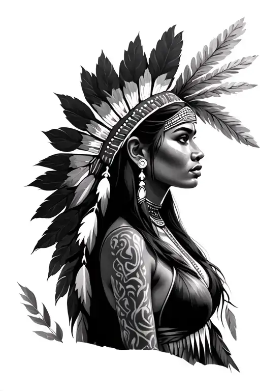 Sexy Native American Woman
