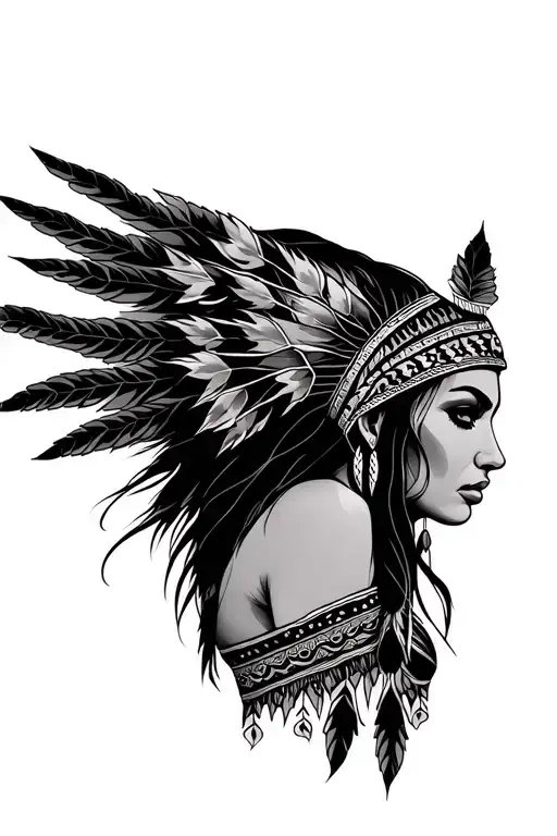 Sexy Native American Woman