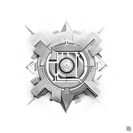 Incorporate A Triqueta Symbol Into A Futuristic Video Game Scene