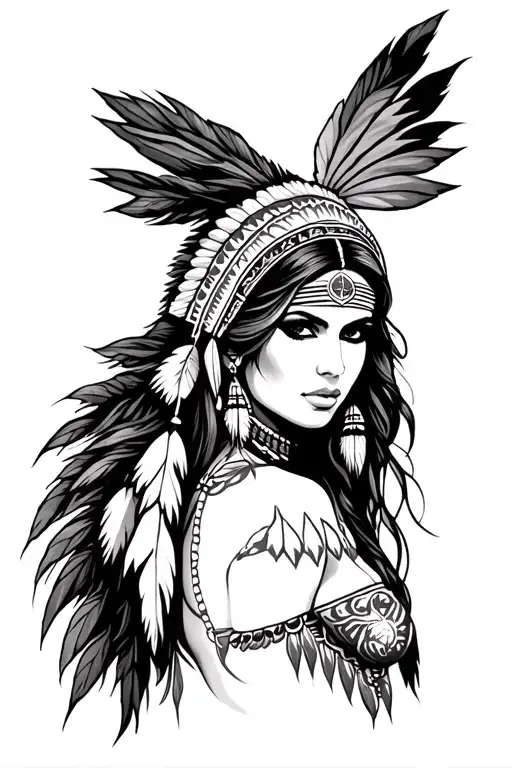 Very Sexy Native American Woman