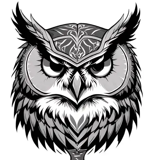 Owl Viking Warrior