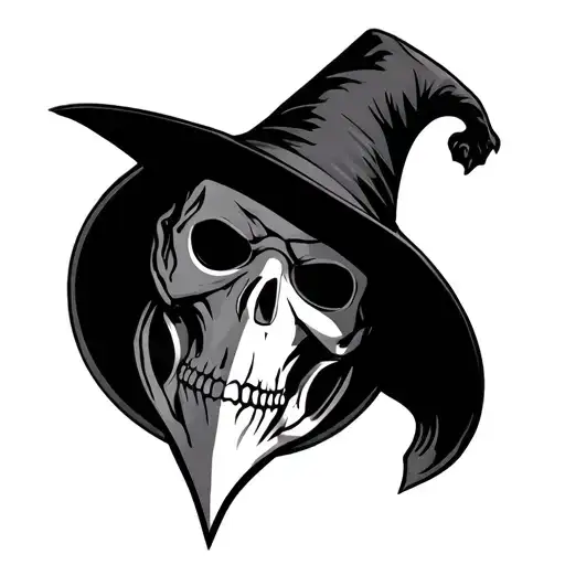 Plague Doctor Mask In A Circle Frame