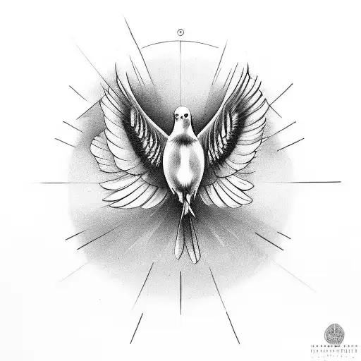 Hourglass With Doves Flying Out