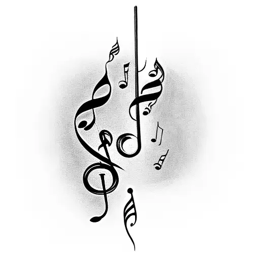 Music Notes Photo Real