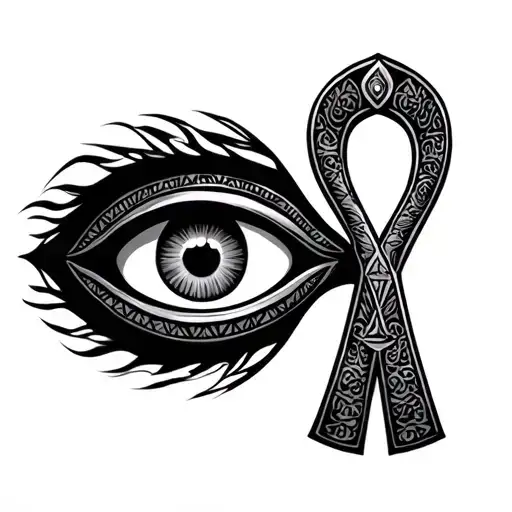 Ankh Symbol With Eye