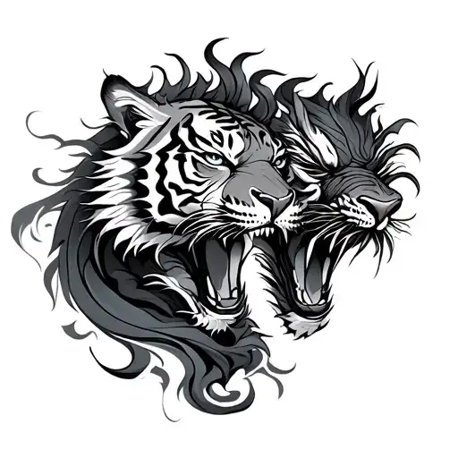 Tiger And Dragon Loving