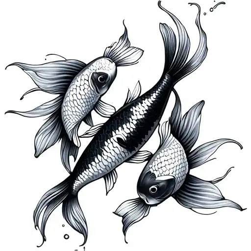 2 Koi Fish