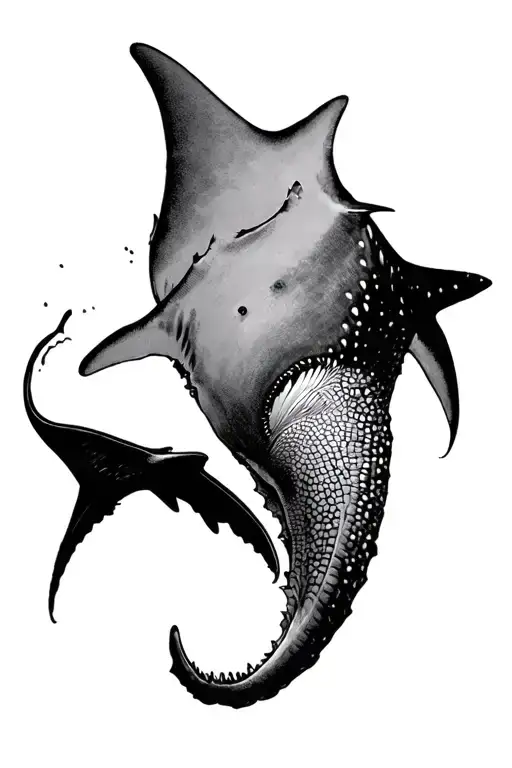 Marine World Pulp Manta Ray Whale Shark A