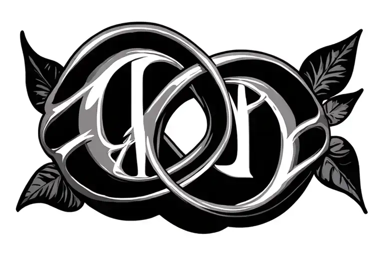 Infinity Symbol With P Intertwined