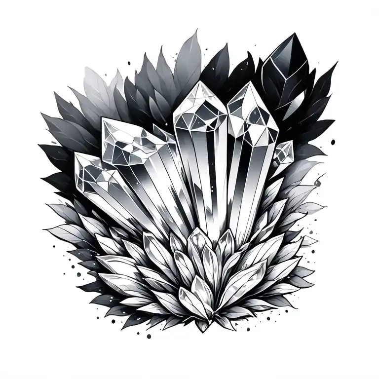 3 Crystalls On 3 Different Backgrounds