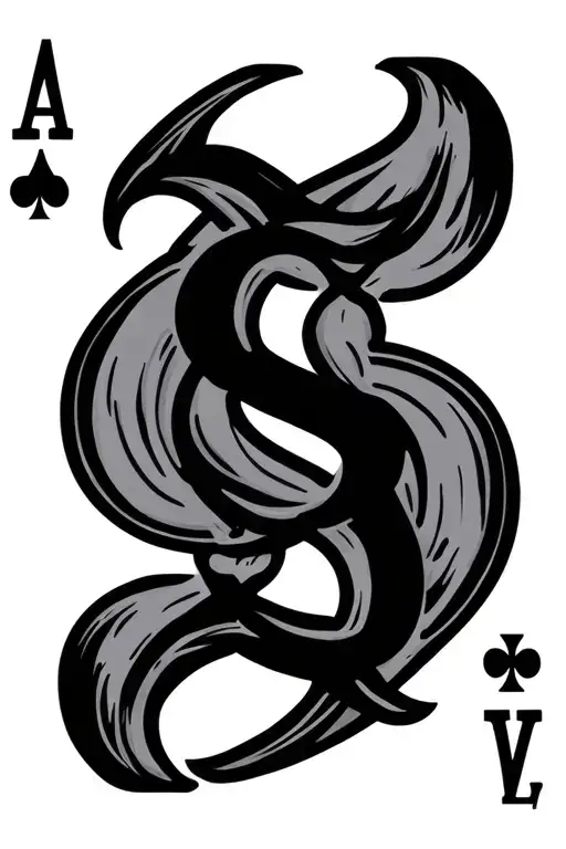 Simple Ace Card With An S