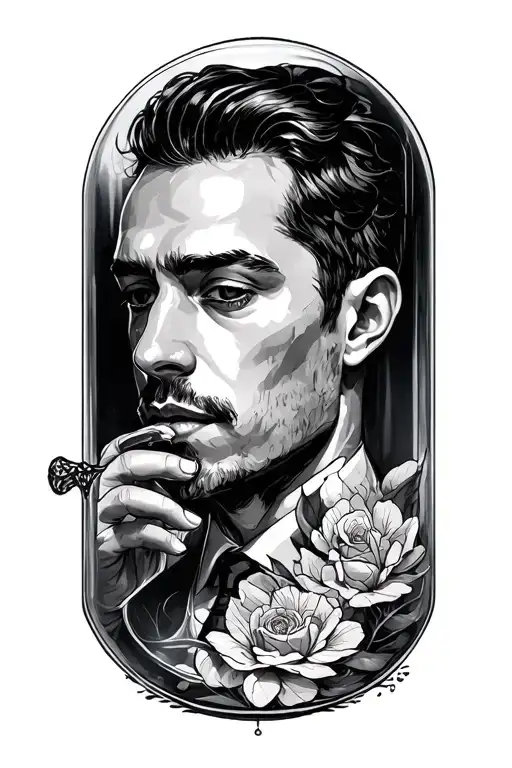 Man In The Glass Poem Tattoo Design