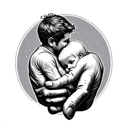 Father And Son Hand Holding