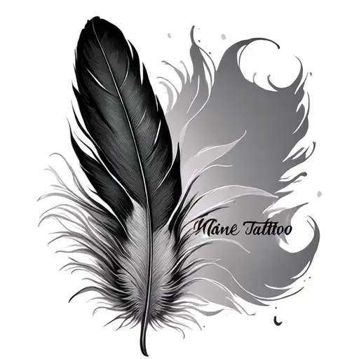 Feather With Name May