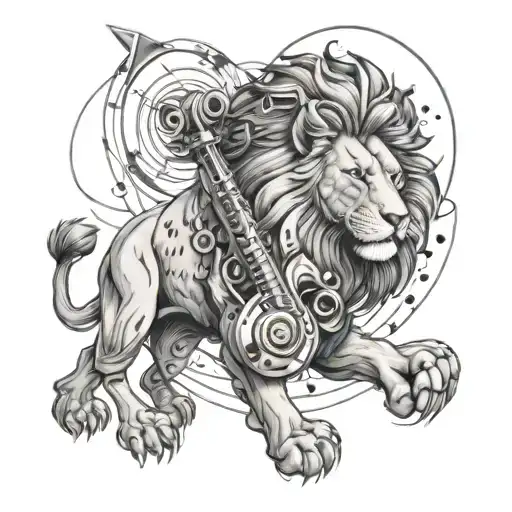 Lion And Music And Space