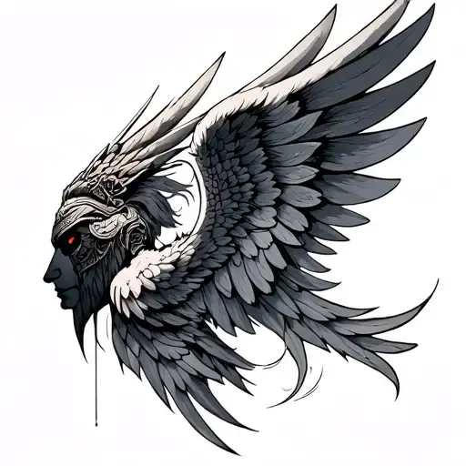 Valkyrie Wings Intertwined