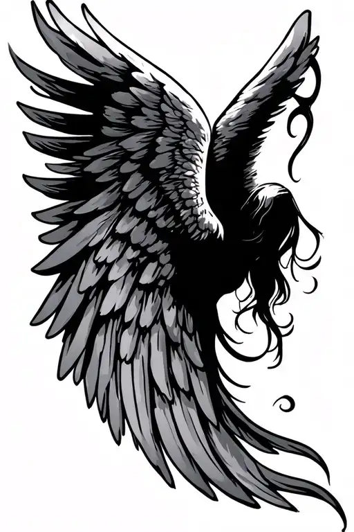 Angel Wing With Be Bold In Middle