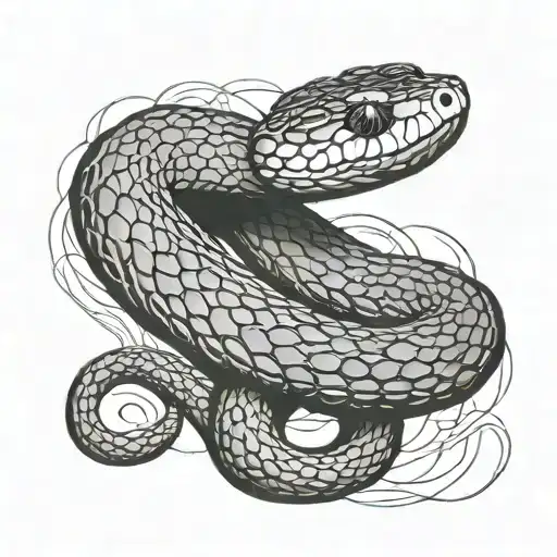 Snake Wrapped Around Forearm Sleeve