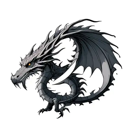 Dragon Auroboros Infinity Symbol