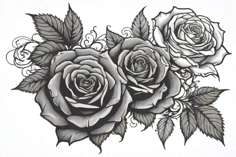 Roses Dark For Cover Featuring Elements