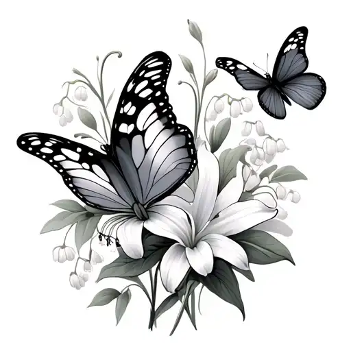 Lily Of The Valley Butterflies