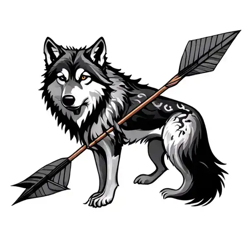 Wolf And Arrow