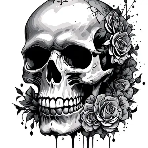 Doodle Art Skull