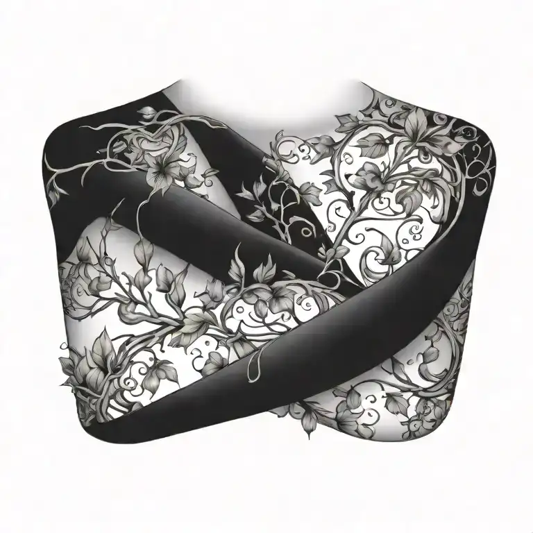 From Collarbone To Collarbone Like A Necklace Vines Wrapping Around