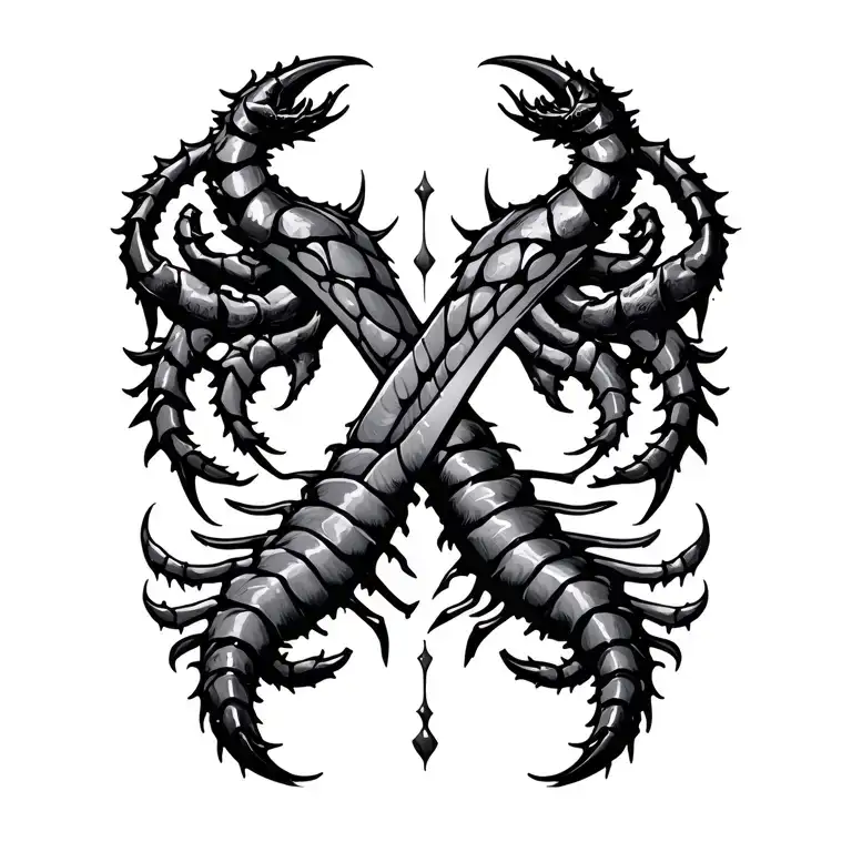 Infinity Symbol With Scorpio Tails