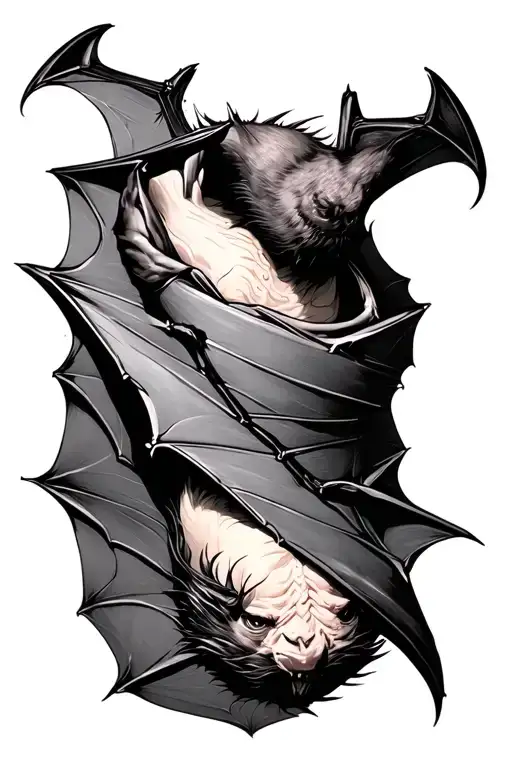 Upsidedown Bat Wrapped