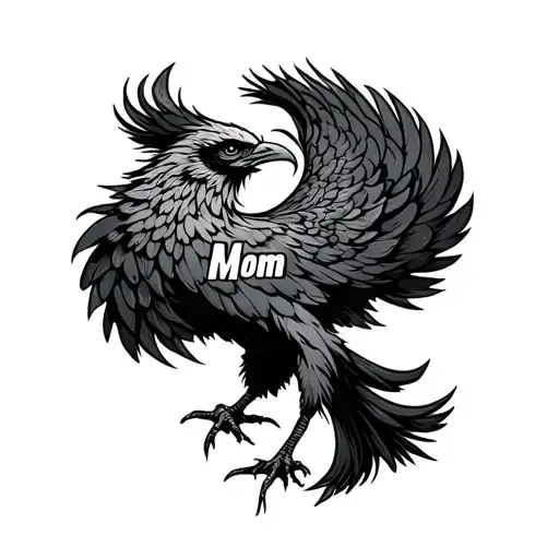 Phoenix With The Word Mom