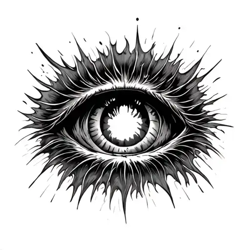 Eye Horror Style Black Hole