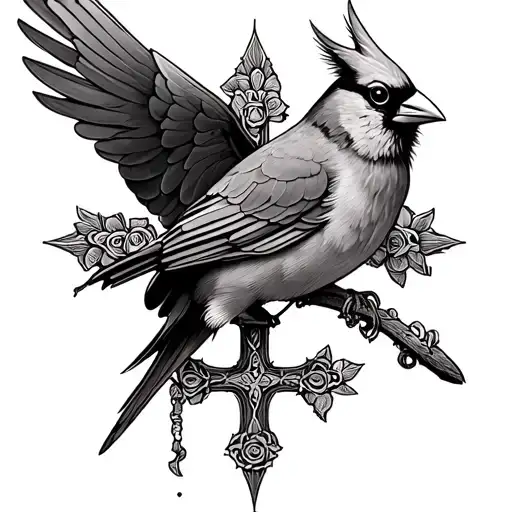 Cardinal And Cross