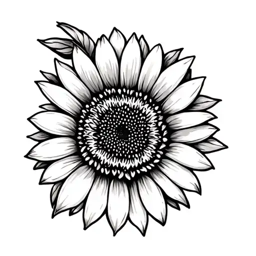 Thin Line Sunflower