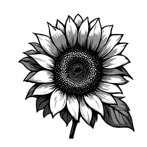 Thin Line Sunflower