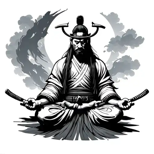 Samurai Meditating