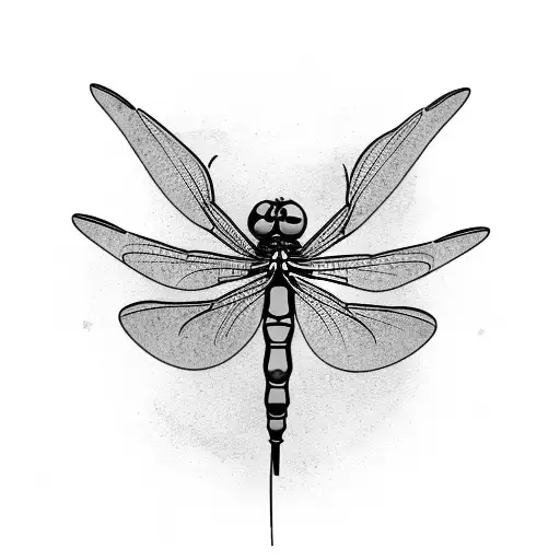 Dragonfly Sitting On Feather